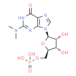 ChemSpider 2D Image | N(2),N(2)-dimethylguanosine 5'-monophosphate | C12H18N5O8P