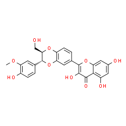ChemSpider 2D Image | Dehydrosilybin | C25H20O10