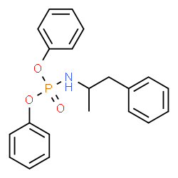 ChemSpider 2D Image | Diphenyl (1-phenyl-2-propanyl)phosphoramidate | C21H22NO3P