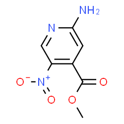 ChemSpider 2D Image | METHYL 2-AMINO-5-NITROPYRIDINE-4-CARBOXYLATE | C7H7N3O4