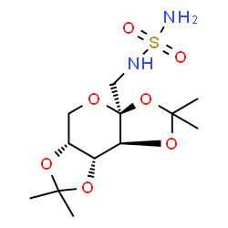 ChemSpider 2D Image | N-{[(3as,5ar,8ar,8bs)-2,2,7,7-Tetramethyltetrahydro-3ah-Bis[1,3]dioxolo[4,5-B:4',5'-D]pyran-3a-Yl]methyl}sulfamide | C12H22N2O7S