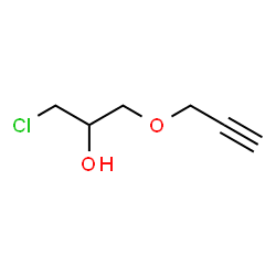 ChemSpider 2D Image | 1-Chloro-3-(2-propyn-1-yloxy)-2-propanol | C6H9ClO2