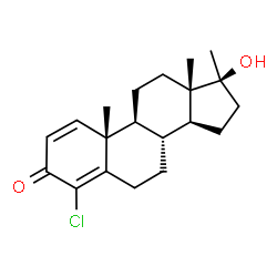ChemSpider 2D Image | 4-Chlorodehydromethyltestosterone | C20H27ClO2