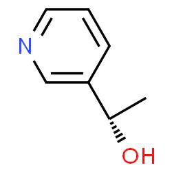 ChemSpider 2D Image | (1S)-1-(3-Pyridinyl)ethanol | C7H9NO