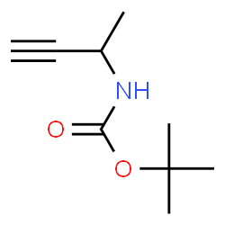ChemSpider 2D Image | tert-Butyl but-3-yn-2-ylcarbamate | C9H15NO2