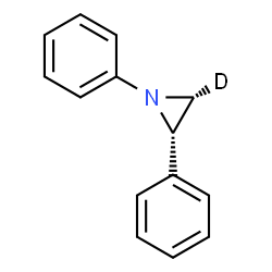 ChemSpider 2D Image | (2S,3R)-1,2-Diphenyl(3-~2~H_1_)aziridine | C14H12DN