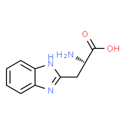 ChemSpider 2D Image | 3-(1H-Benzimidazol-2-yl)-L-alanine | C10H11N3O2