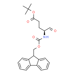 ChemSpider 2D Image | 2-Methyl-2-propanyl (4S)-4-{[(9H-fluoren-9-ylmethoxy)carbonyl]amino}-5-oxopentanoate | C24H27NO5