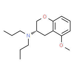 ChemSpider 2D Image | (3S)-5-Methoxy-N,N-dipropyl-3-chromanamine | C16H25NO2