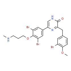 ChemSpider 2D Image | Maedamine B | C22H22Br3N3O3