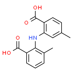 ChemSpider 2D Image | 2-[(2-Carboxy-5-methylphenyl)amino]-3-methylbenzoic acid | C16H15NO4
