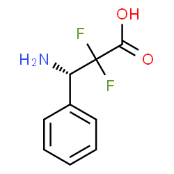 ChemSpider 2D Image | (3S)-3-Amino-2,2-difluoro-3-phenylpropanoic acid | C9H9F2NO2