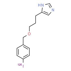 ChemSpider 2D Image | 5-(3-{[4-(~125~I)Iodobenzyl]oxy}propyl)-1H-imidazole | C13H15125IN2O