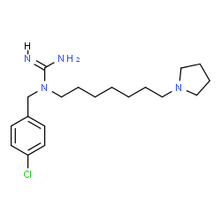 ChemSpider 2D Image | N-(4-chlorobenzyl)-N-(7-pyrrolidin-1-ylheptyl)guanidine | C19H31ClN4