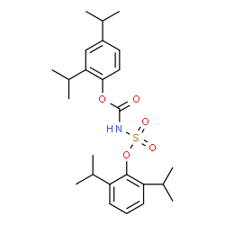 ChemSpider 2D Image | 2,4-Diisopropylphenyl [(2,6-diisopropylphenoxy)sulfonyl]carbamate | C25H35NO5S