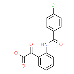 ChemSpider 2D Image | {2-[(4-Chlorobenzoyl)amino]phenyl}(oxo)acetic acid | C15H10ClNO4