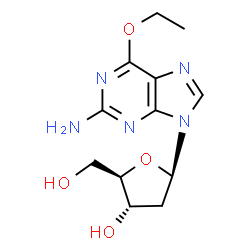 ChemSpider 2D Image | o6-ethyldeoxyguanosine | C12H17N5O4