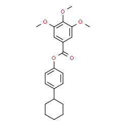 ChemSpider 2D Image | 4-Cyclohexylphenyl 3,4,5-trimethoxybenzoate | C22H26O5