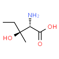 ChemSpider 2D Image | (2S,3S)-2-amino-3-hydroxy-3-methyl-pentanoic acid | C6H13NO3