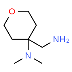 ChemSpider 2D Image | 4-(Aminomethyl)-N,N-dimethyltetrahydro-2H-pyran-4-amine | C8H18N2O