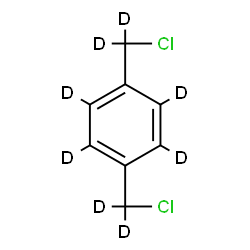 ChemSpider 2D Image | 1,4-Bis[chloro(~2~H_2_)methyl](~2~H_4_)benzene | C8D8Cl2