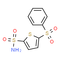 ChemSpider 2D Image | 5-(Phenylsulfonyl)-2-thiophenesulfonamide | C10H9NO4S3