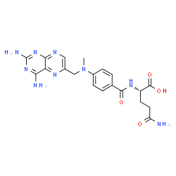 ChemSpider 2D Image | N~2~-(4-{[(2,4-Diamino-6-pteridinyl)methyl](methyl)amino}benzoyl)-L-glutamine | C20H23N9O4