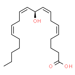ChemSpider 2D Image | (5Z,8Z,10S,11Z,14Z)-10-Hydroxy-5,8,11,14-icosatetraenoic acid | C20H32O3