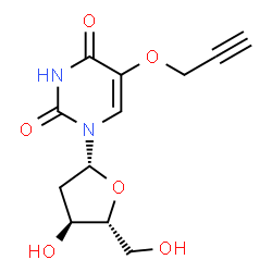 ChemSpider 2D Image | 5-(PROPARGYLOXY)-2'-DEOXYURIDINE | C12H14N2O6