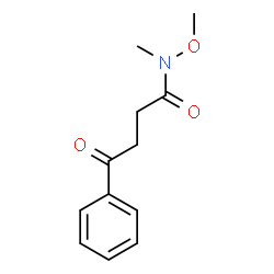 ChemSpider 2D Image | N-Methoxy-N-methyl-4-oxo-4-phenylbutanamide | C12H15NO3