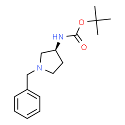 ChemSpider 2D Image | (S)-1-Benzyl-3-(Boc-amino)pyrrolidine | C16H24N2O2