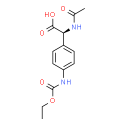 ChemSpider 2D Image | (2S)-Acetamido{4-[(ethoxycarbonyl)amino]phenyl}acetic acid | C13H16N2O5
