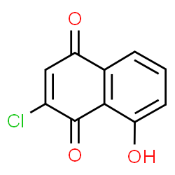 ChemSpider 2D Image | 3-Chlorojuglone | C10H5ClO3