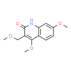 ChemSpider 2D Image | 4,7-Dimethoxy-3-(methoxymethyl)-2(1H)-quinolinone | C13H15NO4