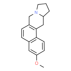 ChemSpider 2D Image | 3-Methoxy-7,9,10,11,11a,12-hexahydrobenzo[f]pyrrolo[1,2-b]isoquinoline | C17H19NO