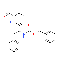 ChemSpider 2D Image | N-benzyloxycarbonylphenylalanyl-valine | C22H26N2O5