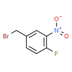 ChemSpider 2D Image | 4-Fluoro-3-nitrobenzyl bromide | C7H5BrFNO2