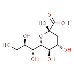 ChemSpider 2D Image | 3-deoxy-D-glycero-beta-D-galacto-nonulosonic acid | C9H16O9