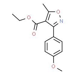 ChemSpider 2D Image | ethyl 3-(4-methoxyphenyl)-5-methylisoxazole-4-carboxylate | C14H15NO4