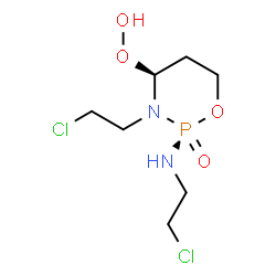 ChemSpider 2D Image | (2S,4S)-3-(2-Chloroethyl)-2-[(2-chloroethyl)amino]-2-oxido-1,3,2-oxazaphosphinan-4-yl hydroperoxide | C7H15Cl2N2O4P