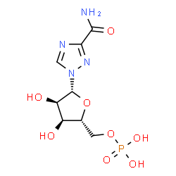 ChemSpider 2D Image | Ribavirin Monophosphate | C8H13N4O8P