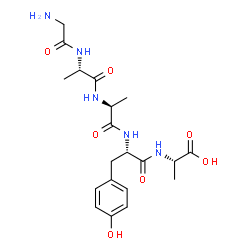 ChemSpider 2D Image | Glycyl-L-alanyl-L-alanyl-L-tyrosyl-L-alanine | C20H29N5O7