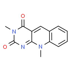 ChemSpider 2D Image | 3,10-Dimethylpyrimido[4,5-b]quinoline-2,4(3H,10H)-dione | C13H11N3O2