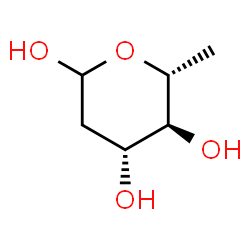 ChemSpider 2D Image | 2,6-Dideoxy-D-arabino-hexopyranose | C6H12O4