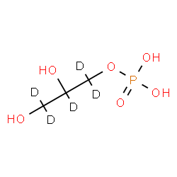 ChemSpider 2D Image | 2,3-Dihydroxy(~2~H_5_)propyl dihydrogen phosphate | C3H4D5O6P