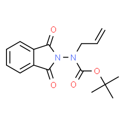 ChemSpider 2D Image | tert-butyl allyl(1,3-dioxoisoindolin-2-yl)carbamate | C16H18N2O4