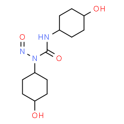 ChemSpider 2D Image | 1,3-Bis(4-hydroxycyclohexyl)-1-nitrosourea | C13H23N3O4