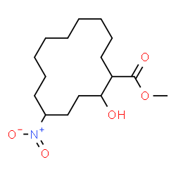 ChemSpider 2D Image | Methyl 2-hydroxy-5-nitrocyclotetradecanecarboxylate | C16H29NO5