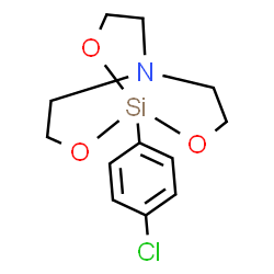 ChemSpider 2D Image | 1-(4-Chlorophenyl)-2,8,9-trioxa-5-aza-1-silabicyclo[3.3.3]undecane | C12H16ClNO3Si
