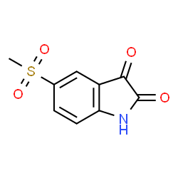 ChemSpider 2D Image | 5-(methylsulfonyl)indoline-2,3-dione | C9H7NO4S